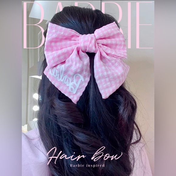 Barbie Inspired Hair Bow - Picture 6 of 7